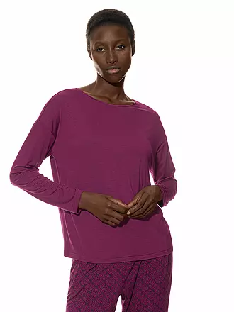 MEY | Pyjamashirt PURE CHIC gris tonnerre | beere